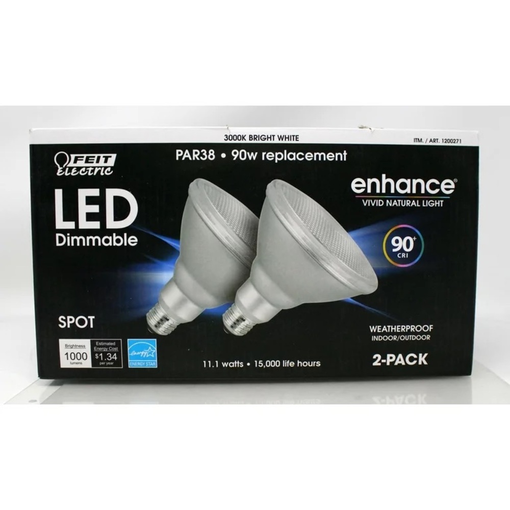 Feit Electric 90W LED Flood Light Lamp Blub Dimmable Indoor Outdoor